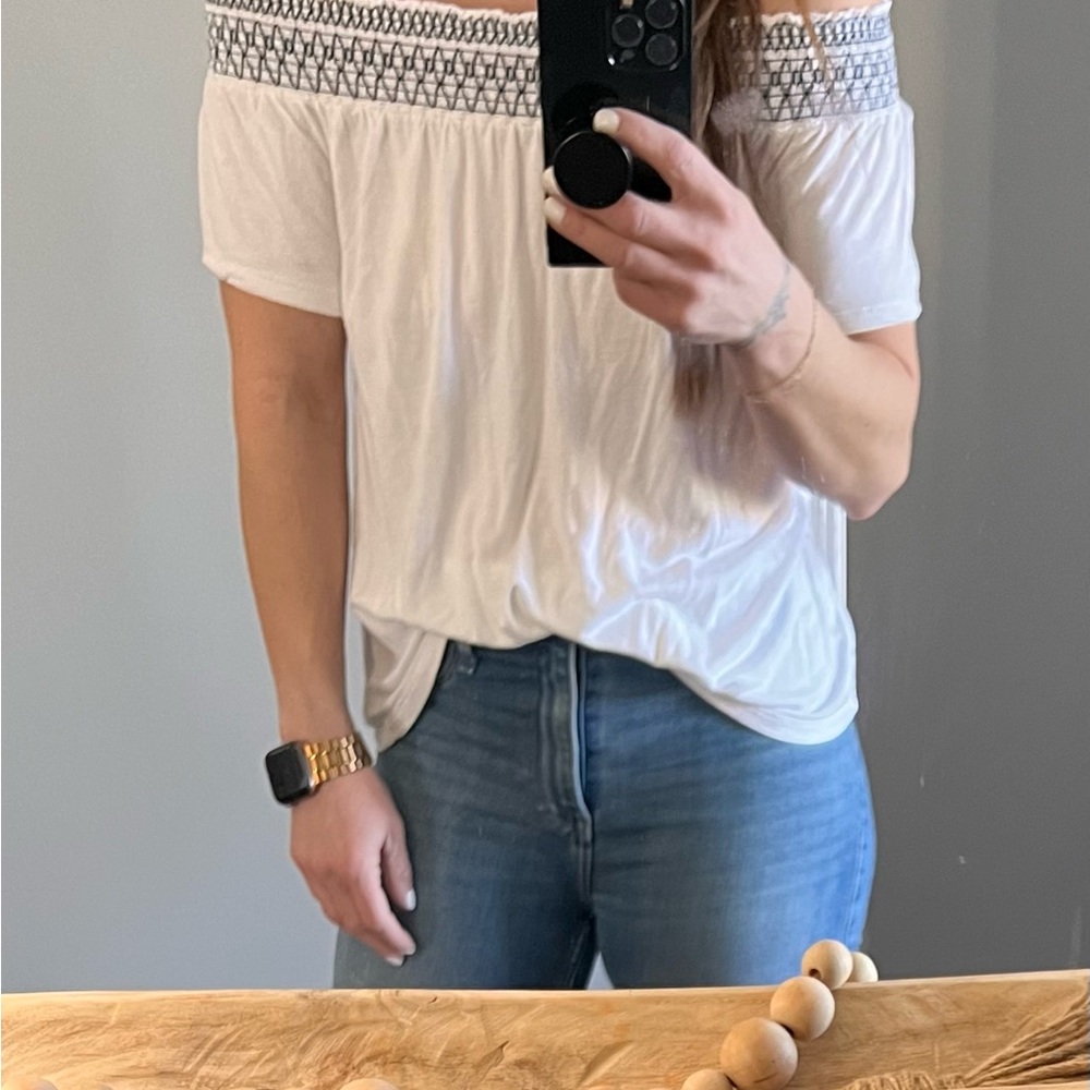 White and Black Women's Top